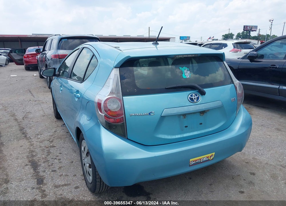 2013 TOYOTA PRIUS C ONE VIN: JTDKDTB32D1031935