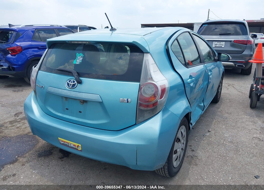 2013 TOYOTA PRIUS C ONE VIN: JTDKDTB32D1031935