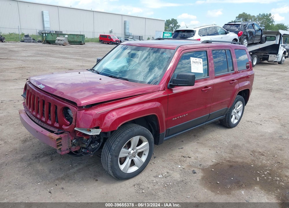 2012 JEEP PATRIOT LATITUDE VIN: 1C4NJRFB1CD604475
