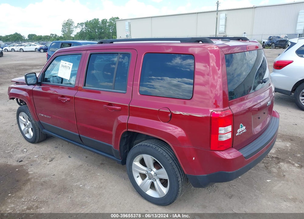 2012 JEEP PATRIOT LATITUDE VIN: 1C4NJRFB1CD604475