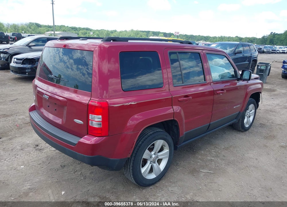 2012 JEEP PATRIOT LATITUDE VIN: 1C4NJRFB1CD604475