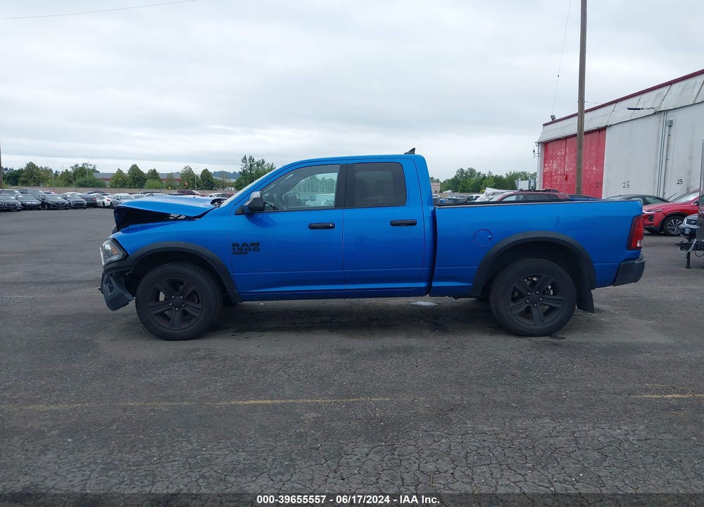 2021 RAM 1500 CLASSIC WARLOCK QUAD CAB 4X4 6'4 BOX VIN: 1C6RR7GGXMS537386