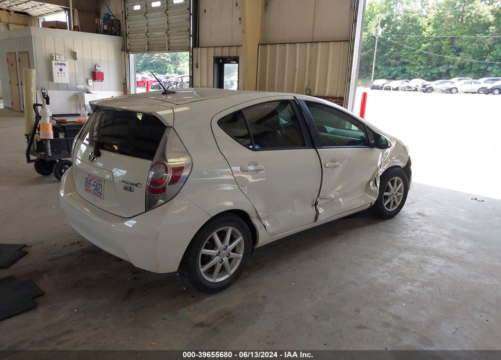 2012 TOYOTA PRIUS C THREE VIN: JTDKDTB39C1016699