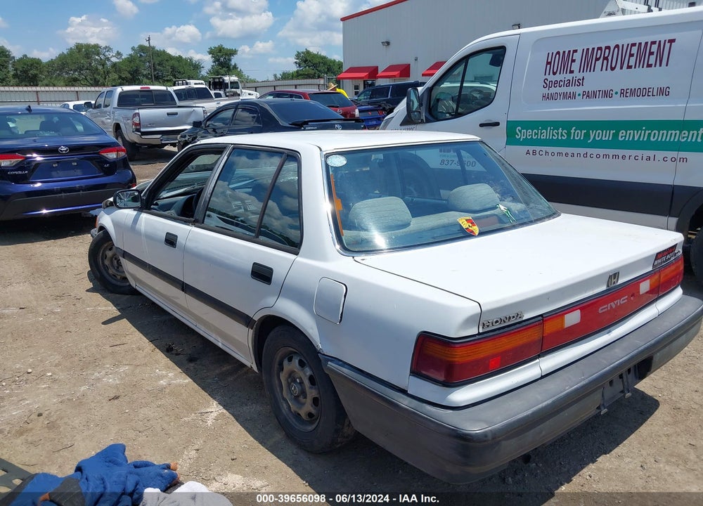 1991 HONDA CIVIC DX VIN: 1HGED3644ML077143