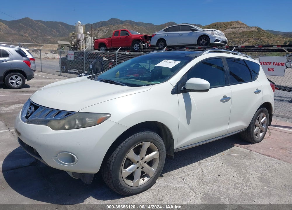 2009 NISSAN MURANO SL VIN: JN8AZ18U59W106191