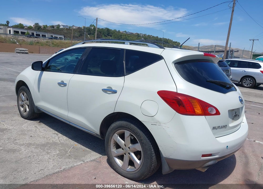 2009 NISSAN MURANO SL VIN: JN8AZ18U59W106191