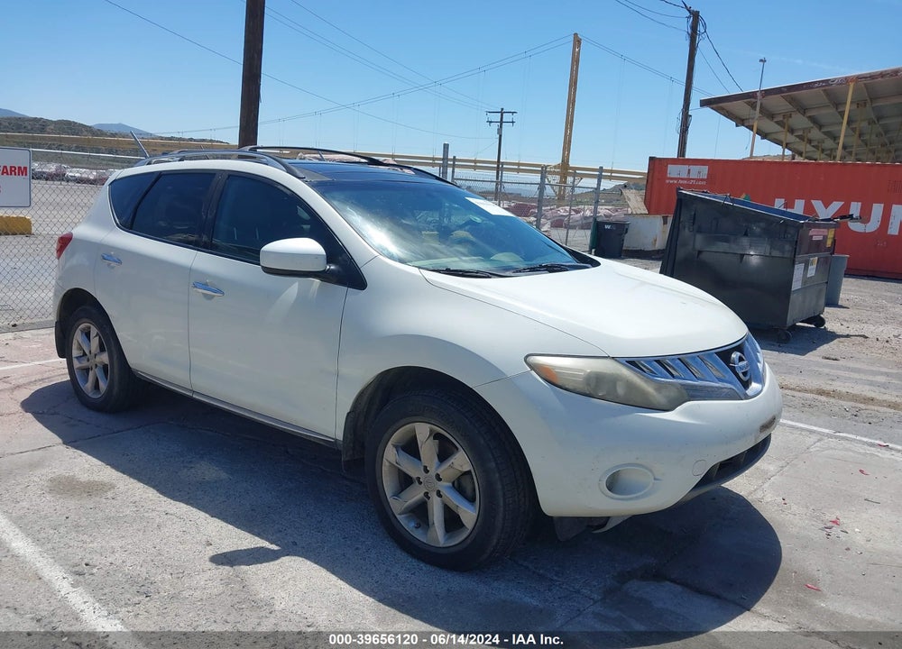 2009 NISSAN MURANO SL VIN: JN8AZ18U59W106191