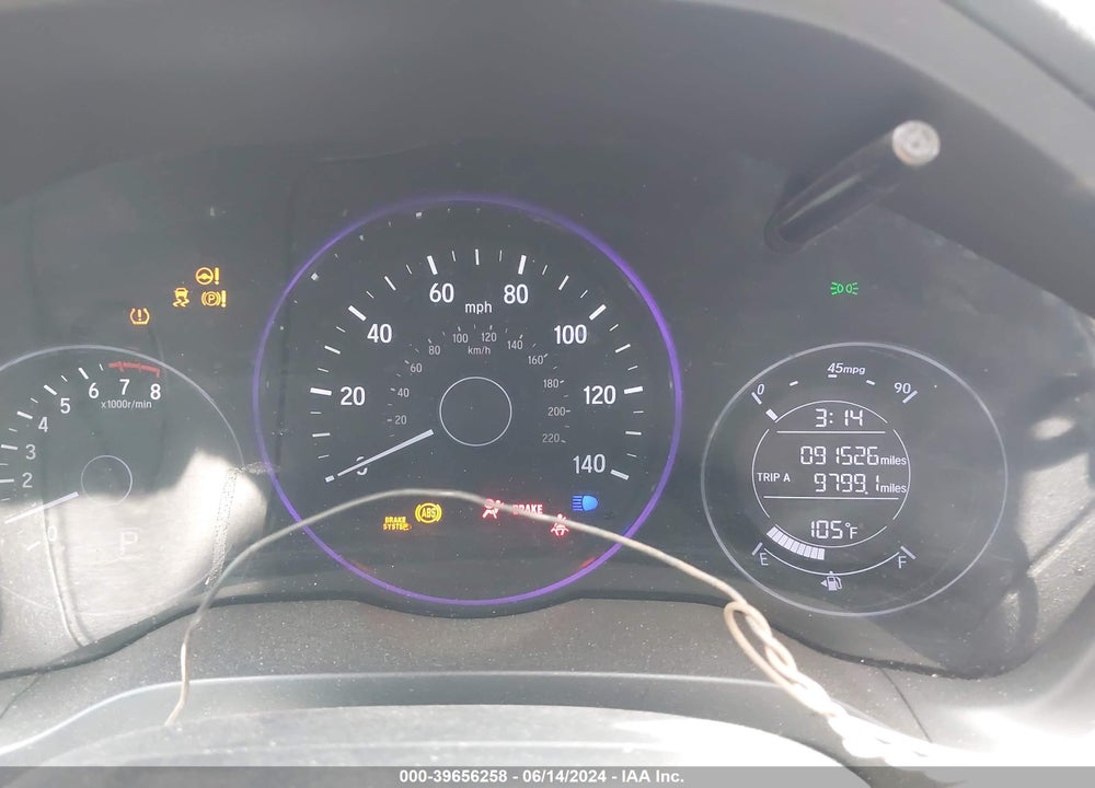 2018 HONDA HR-V LX VIN: 3CZRU5H38JM713759