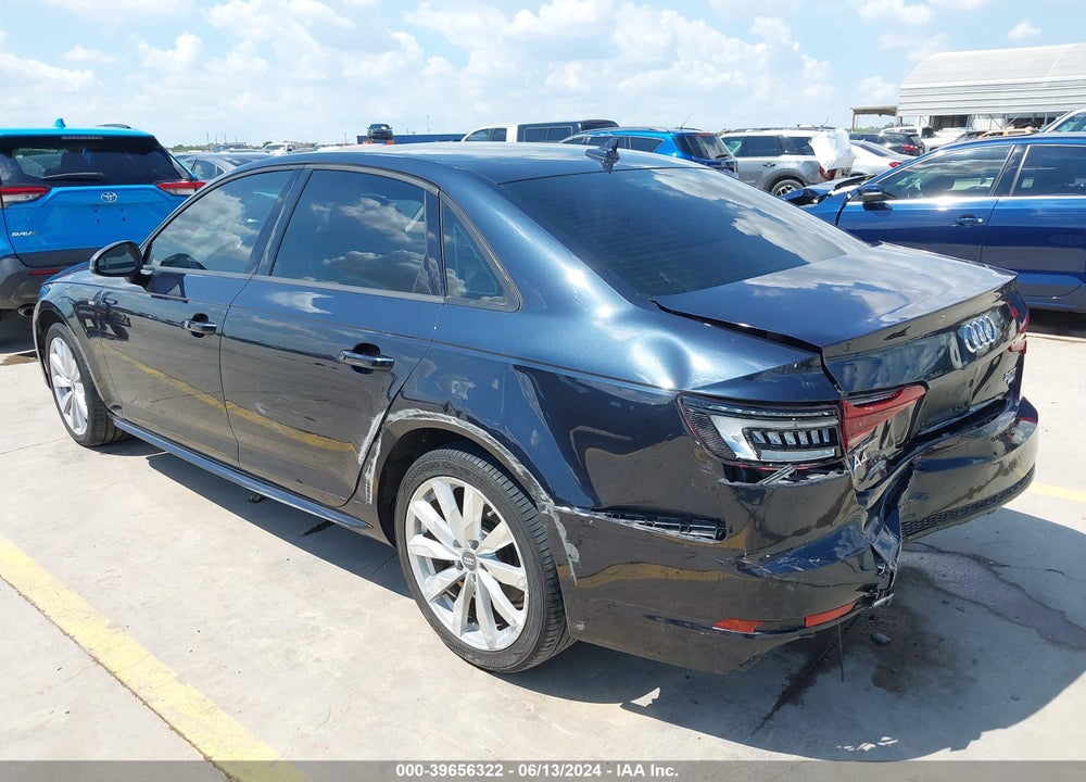 2018 AUDI A4 2.0T TECH ULTRA PREMIUM/2.0T ULTRA PREMIUM VIN: WAUKMAF47JA118522