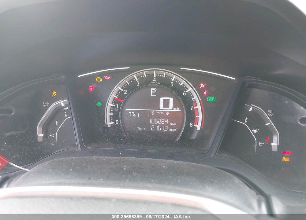 2017 HONDA CIVIC LX VIN: 19XFC2F51HE218189