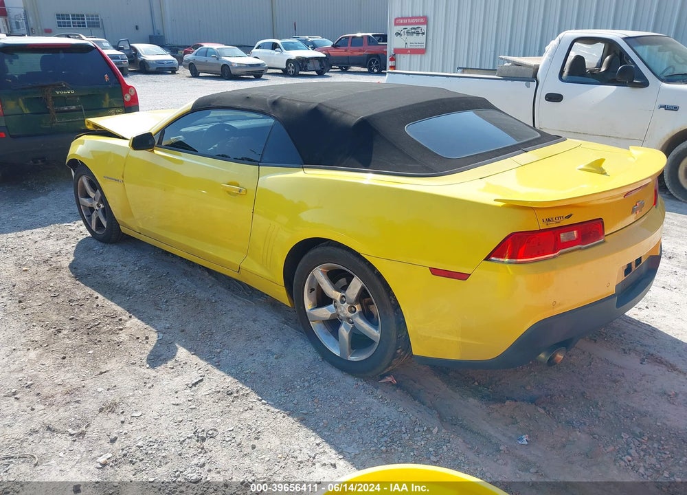 2015 CHEVROLET CAMARO 1LT VIN: 2G1FD3D38F9288734