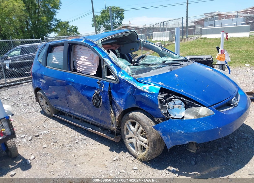 2007 HONDA FIT SPORT VIN: JHMGD38617S020526