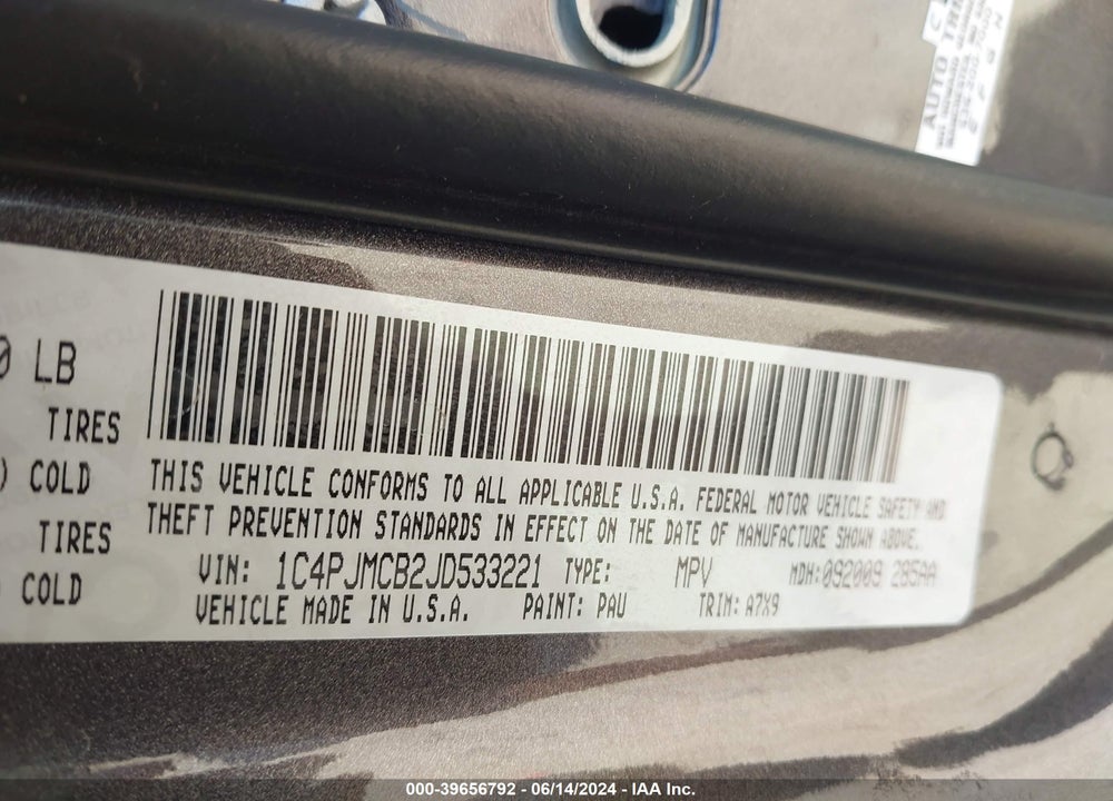 2018 CHEROKEE JEEP  LATITUDE 4X4 VIN: 1C4PJMCB2JD533221