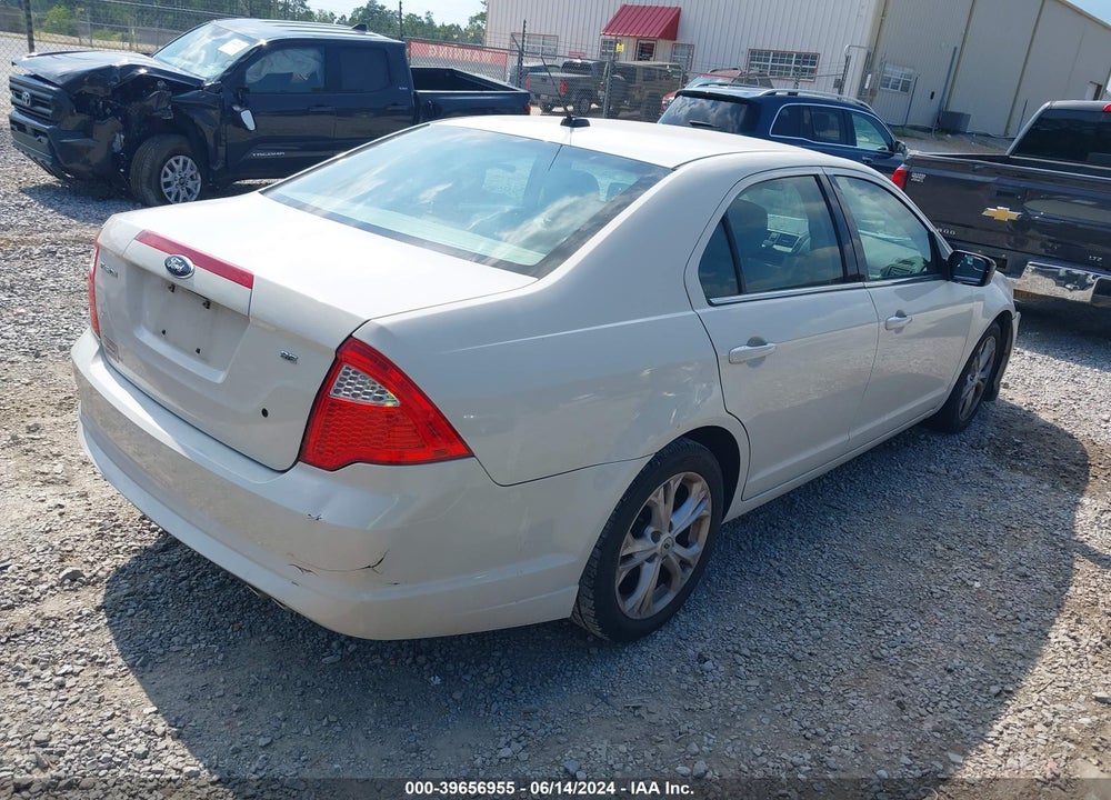 2012 FORD FUSION SE VIN: 3FAHP0HAXCR360043
