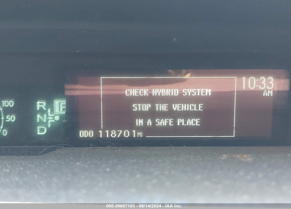 2013 TOYOTA PRIUS THREE VIN: JTDKN3DU3D5651947