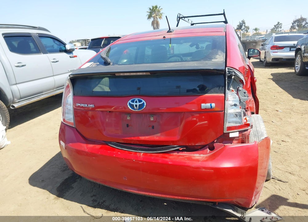 2013 TOYOTA PRIUS THREE VIN: JTDKN3DU3D5651947