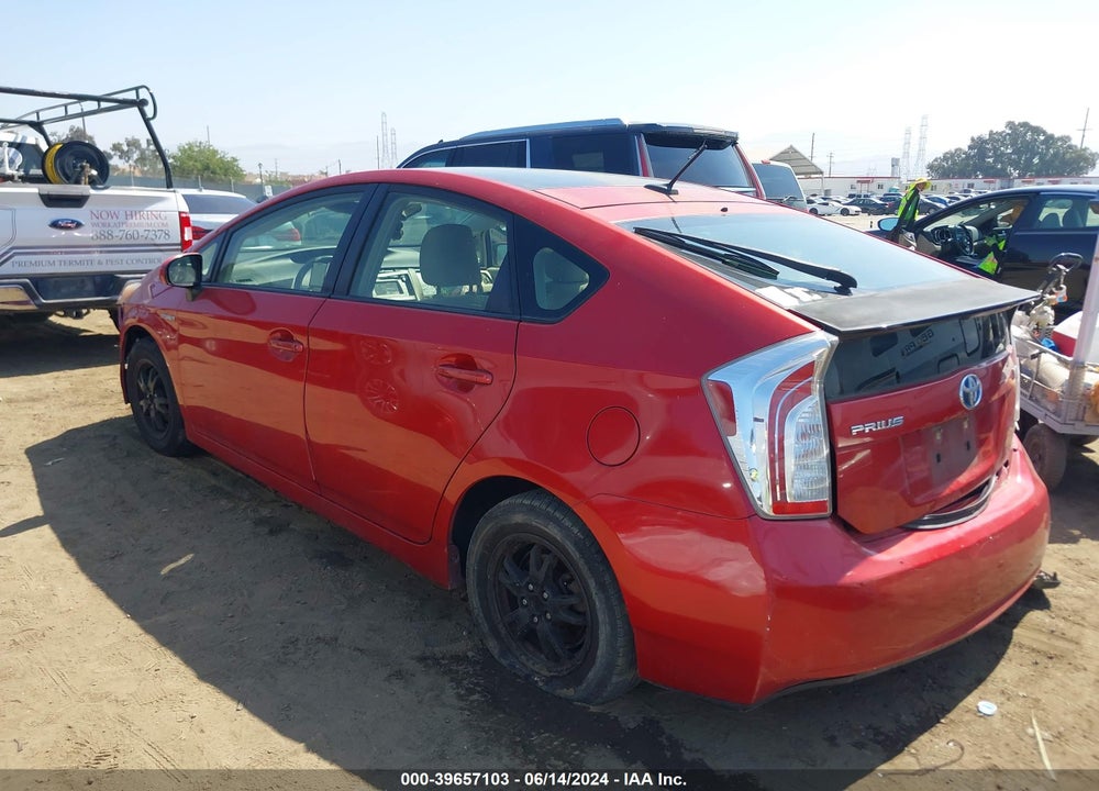 2013 TOYOTA PRIUS THREE VIN: JTDKN3DU3D5651947