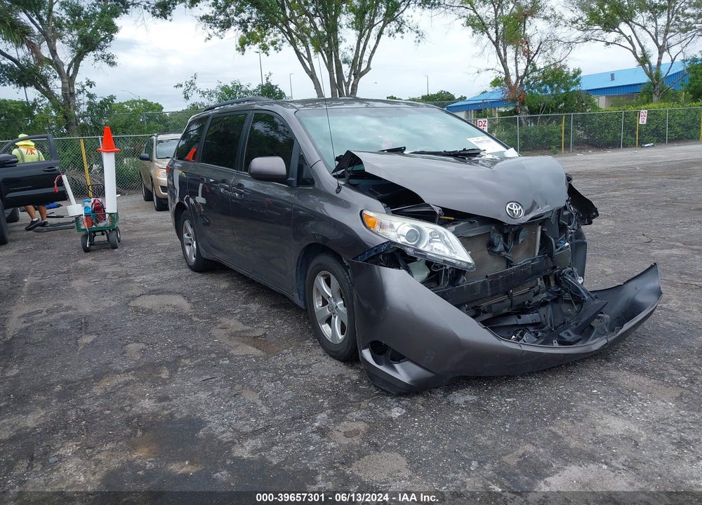 2012 TOYOTA SIENNA LE V6 8 PASSENGER VIN: 5TDKK3DC9CS262285