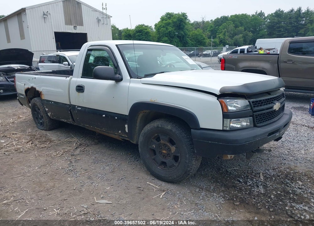 2006 CHEVROLET SILVERADO 1500 WORK TRUCK VIN: 1GCEK14V36E111682