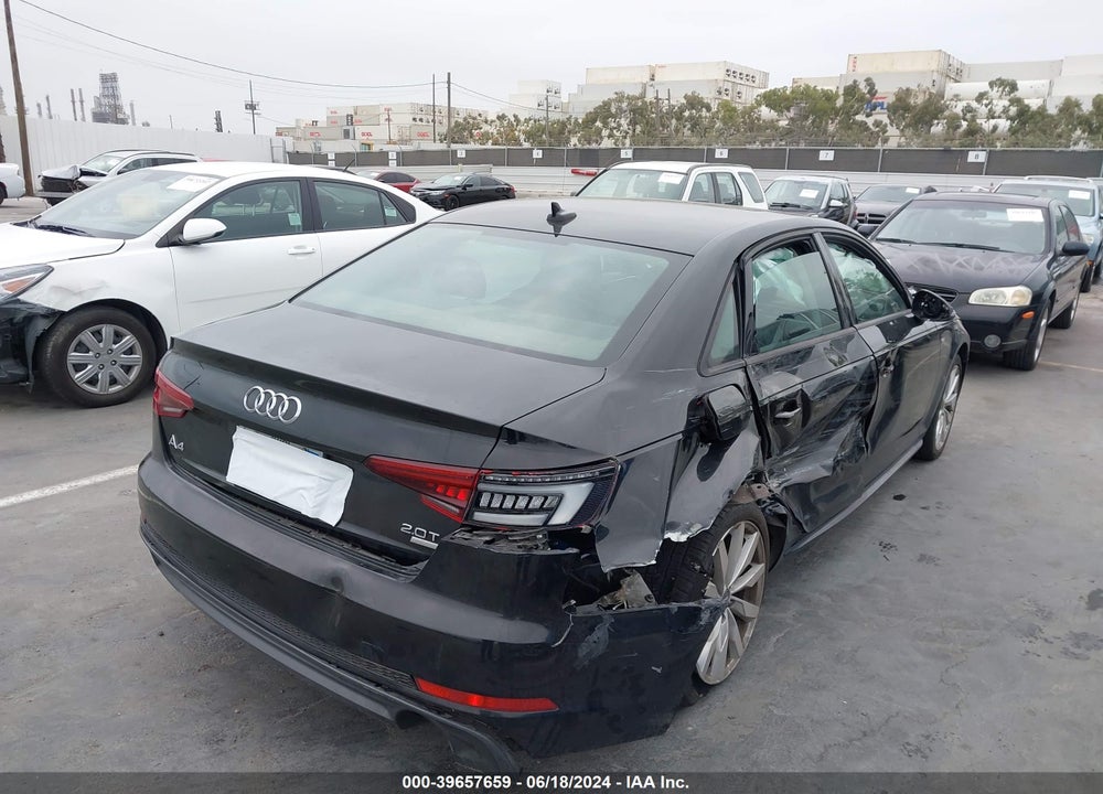 2018 AUDI A4 2.0T TECH ULTRA PREMIUM/2.0T ULTRA PREMIUM VIN: WAUKMAF43JN019611