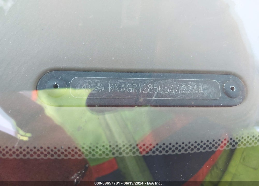 2006 KIA OPTIMA EX V6/LX V6 VIN: KNAGD128565442244