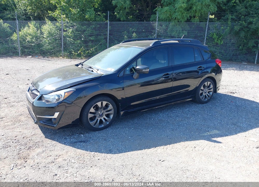 2016 SUBARU IMPREZA 2.0I SPORT PREMIUM VIN: JF1GPAP61G9286575