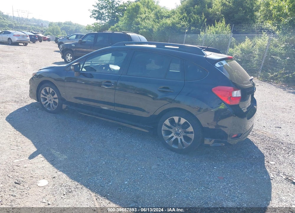 2016 SUBARU IMPREZA 2.0I SPORT PREMIUM VIN: JF1GPAP61G9286575