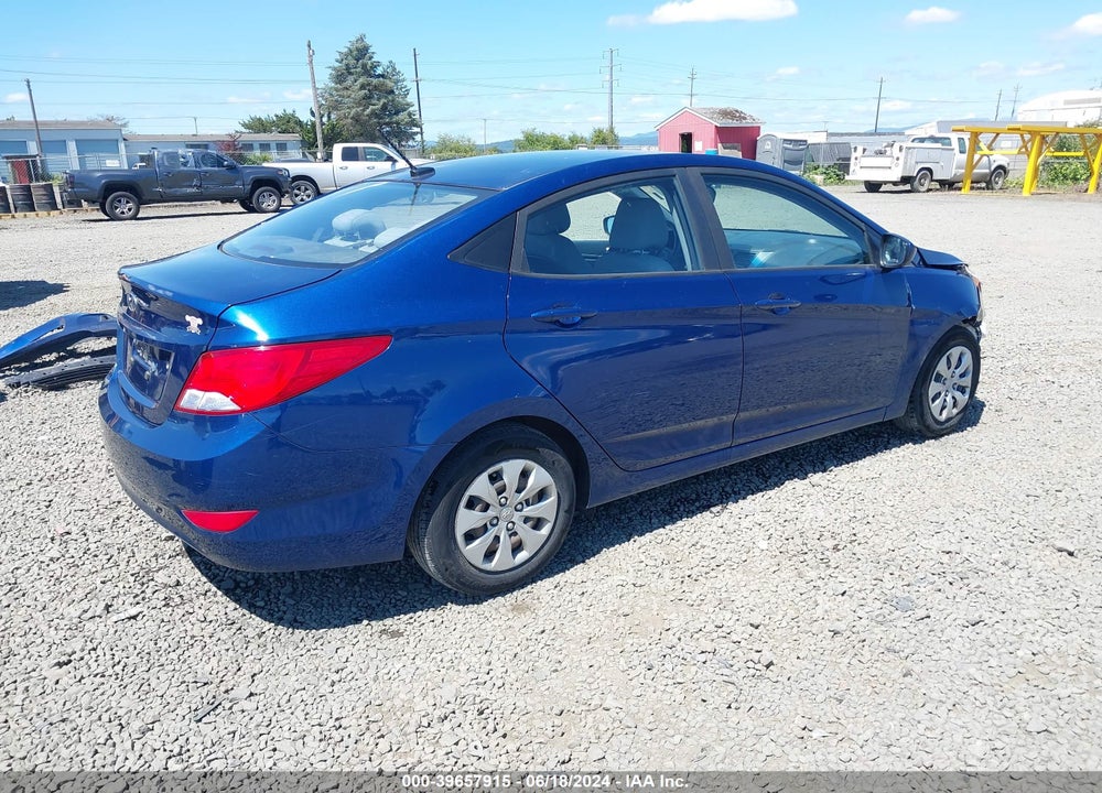 2016 HYUNDAI ACCENT SE VIN: KMHCT4AEXGU089788