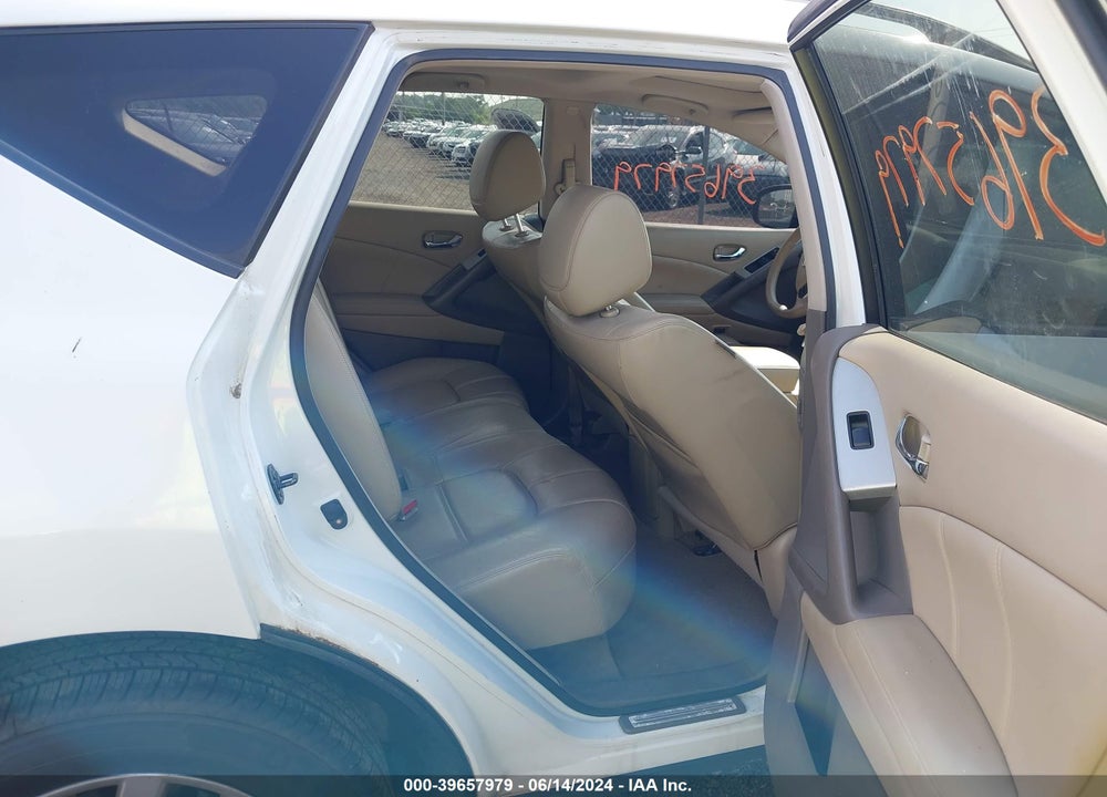 2011 NISSAN MURANO SL VIN: JN8AZ1MW6BW176277