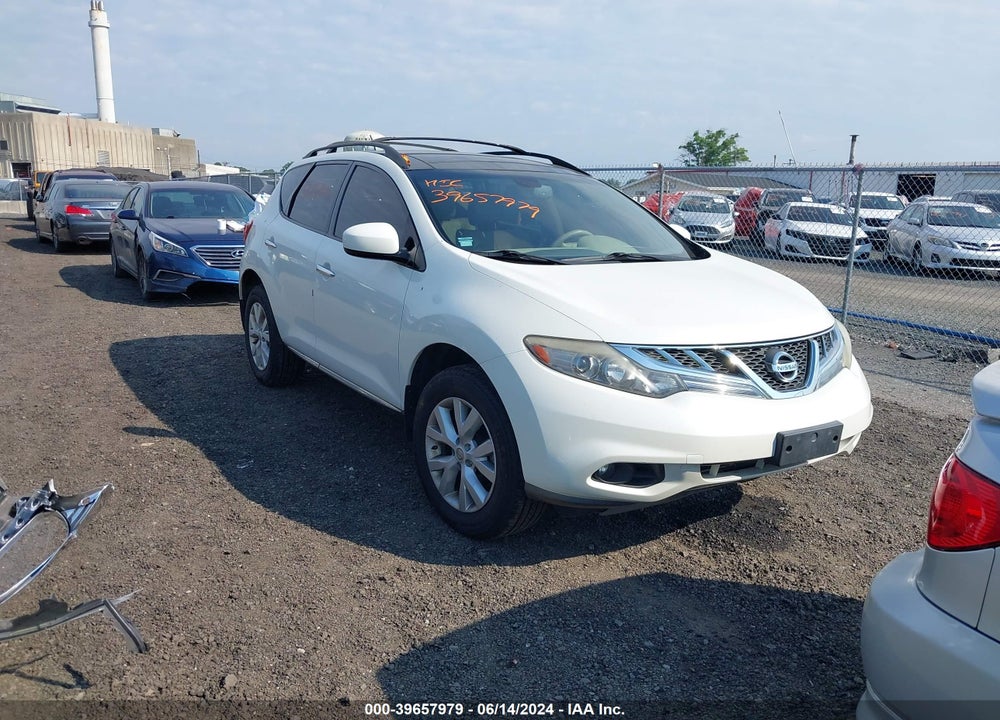 2011 NISSAN MURANO SL VIN: JN8AZ1MW6BW176277