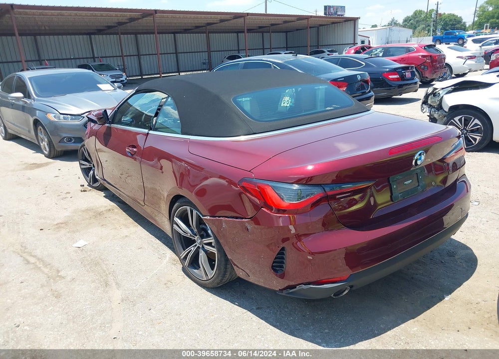 2022 BMW 430I VIN: WBA23AT03NCJ61561