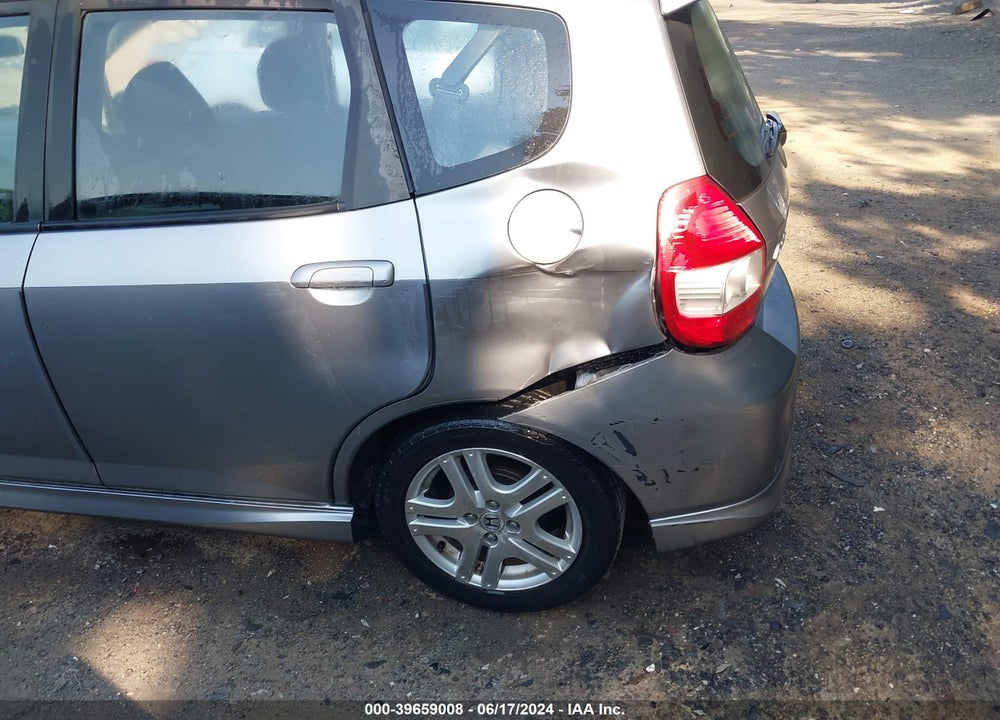 2007 HONDA FIT SPORT VIN: JHMGD38637S035822