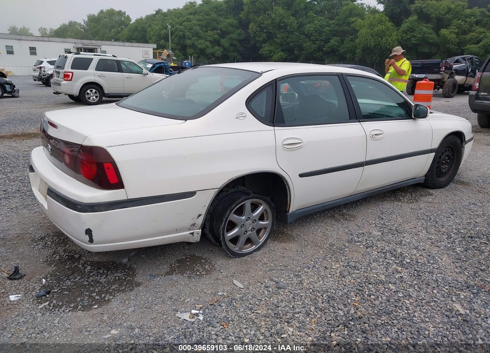 2001 CHEVROLET IMPALA VIN: 2G1WF55E519143990