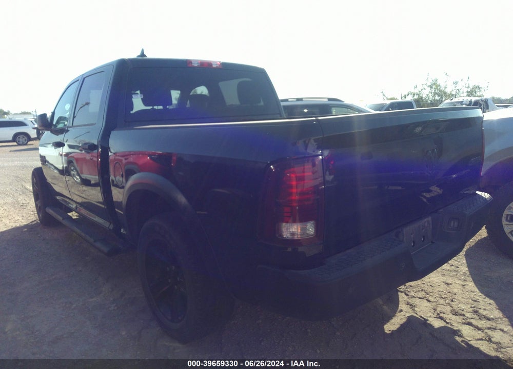 2022 RAM 1500 CLASSIC WARLOCK 4X4 5'7 BOX VIN: 1C6RR7LG9NS188132