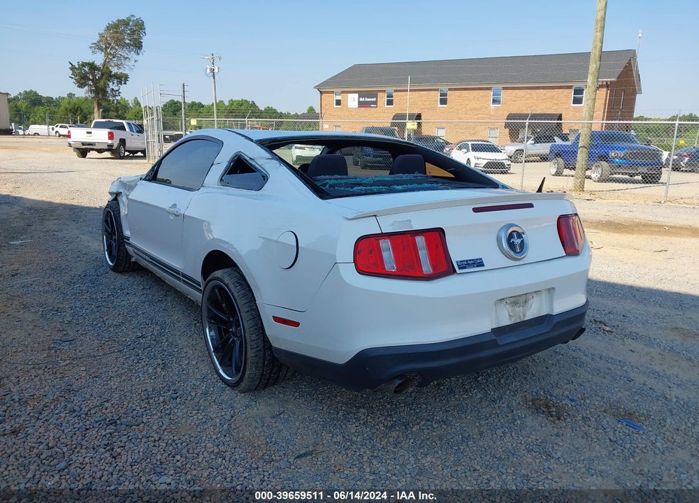 2012 FORD MUSTANG V6 VIN: 1ZVBP8AMXC5267106