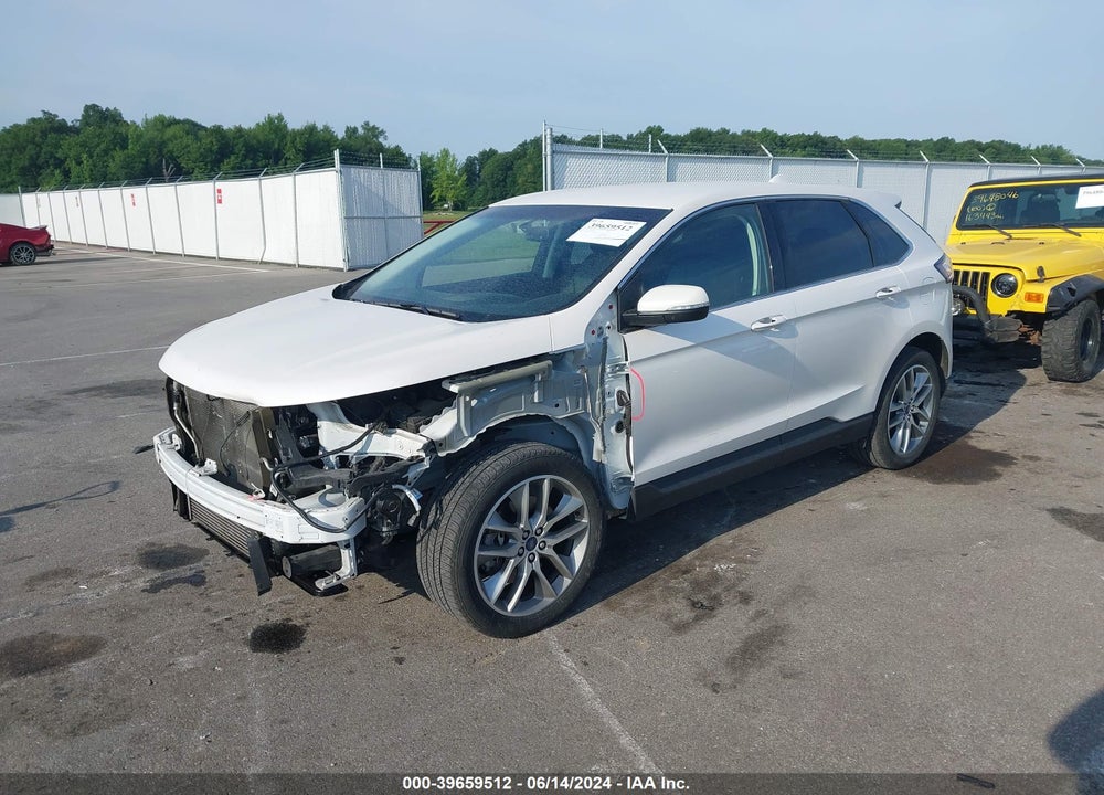 2017 FORD EDGE TITANIUM VIN: 2FMPK4K93HBB67678