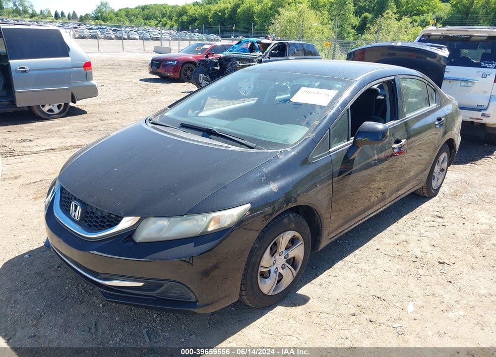 2013 HONDA CIVIC LX VIN: 19XFB2F55DE007722