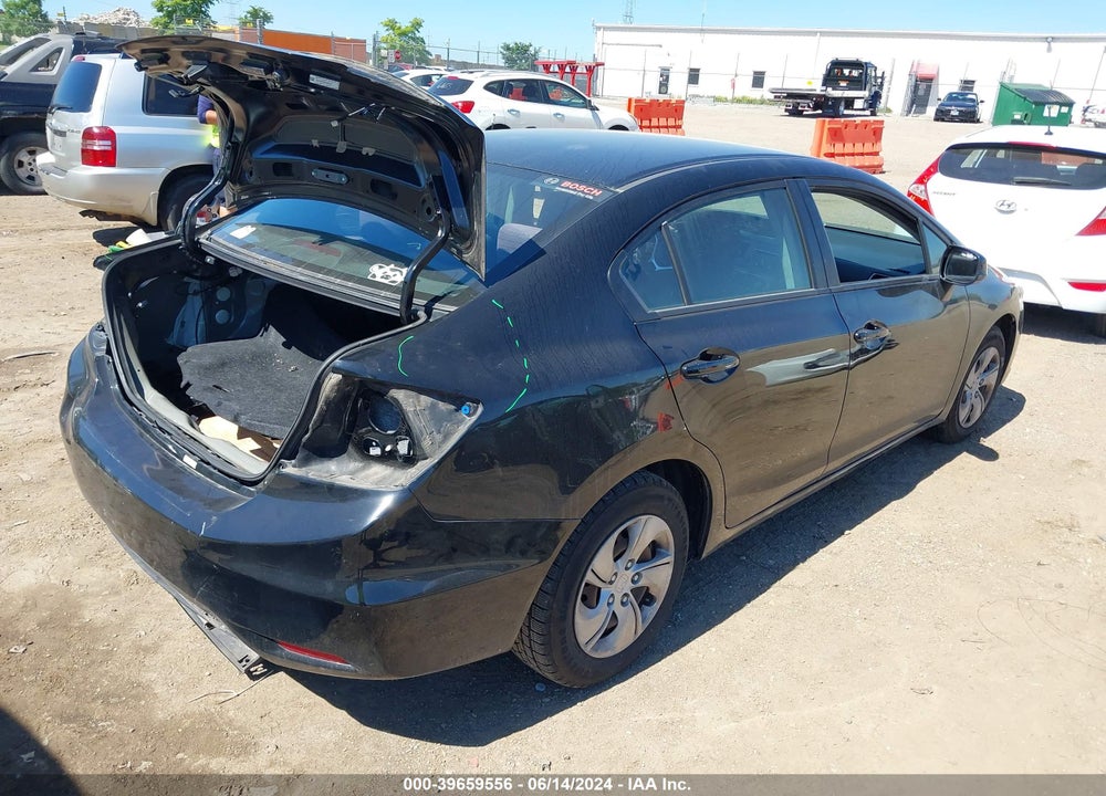 2013 HONDA CIVIC LX VIN: 19XFB2F55DE007722