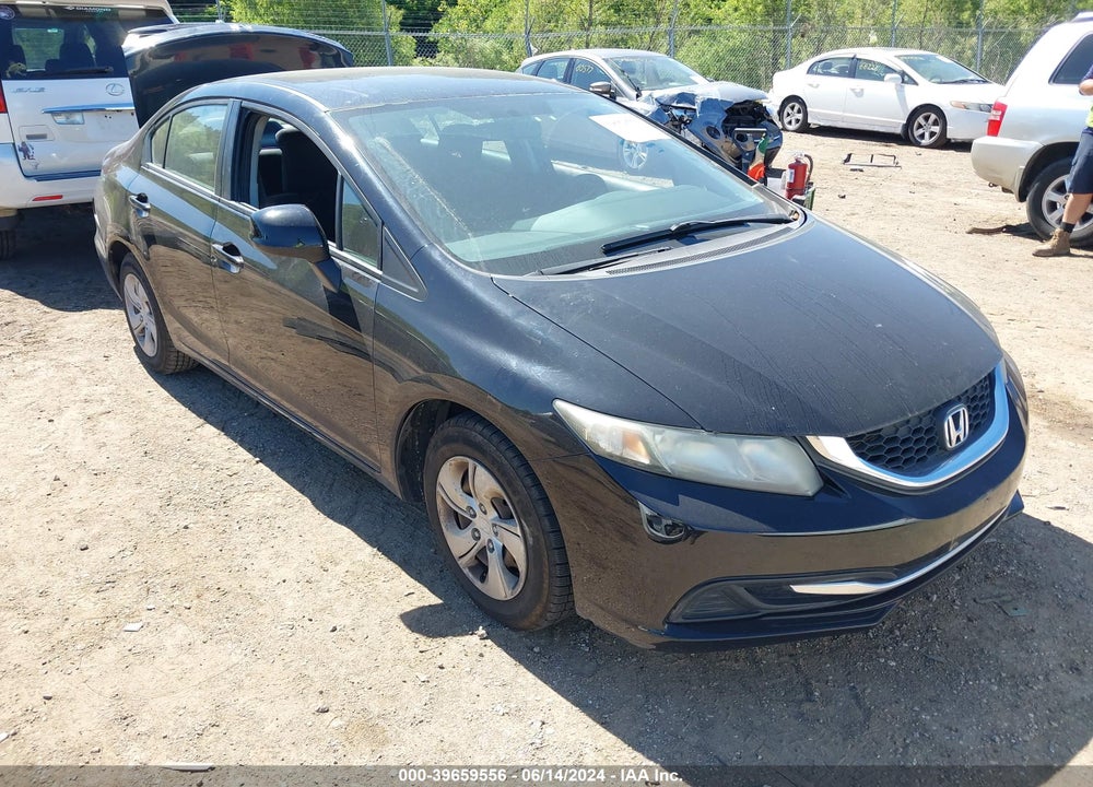 2013 HONDA CIVIC LX VIN: 19XFB2F55DE007722