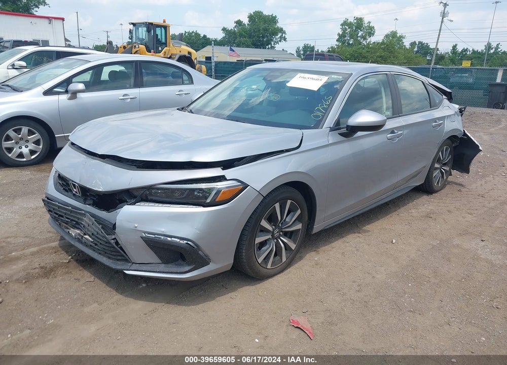 2022 HONDA CIVIC EX-L VIN: 19XFL1H71NE017865