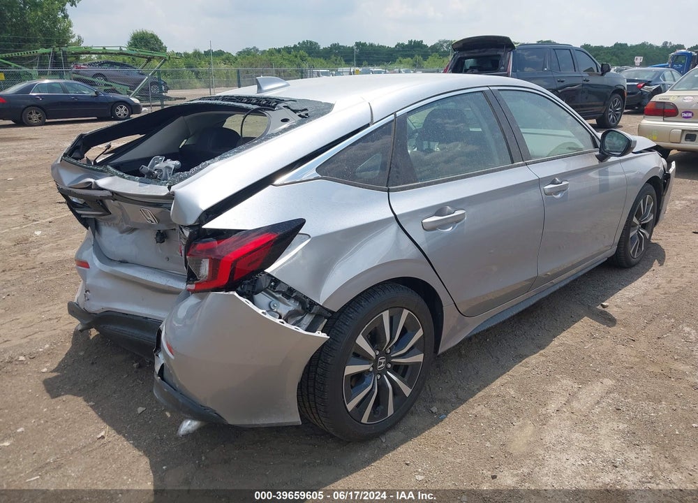 2022 HONDA CIVIC EX-L VIN: 19XFL1H71NE017865
