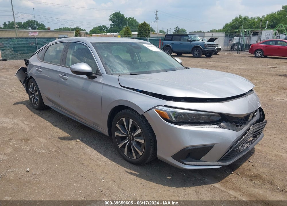 2022 HONDA CIVIC EX-L VIN: 19XFL1H71NE017865