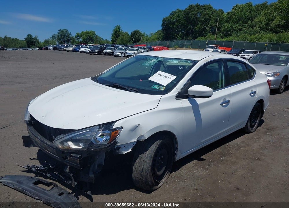 2016 NISSAN SENTRA S VIN: 3N1AB7AP0GY302622