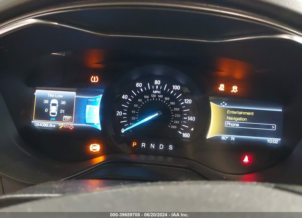 2019 FORD FUSION SE VIN: 3FA6P0T91KR266636