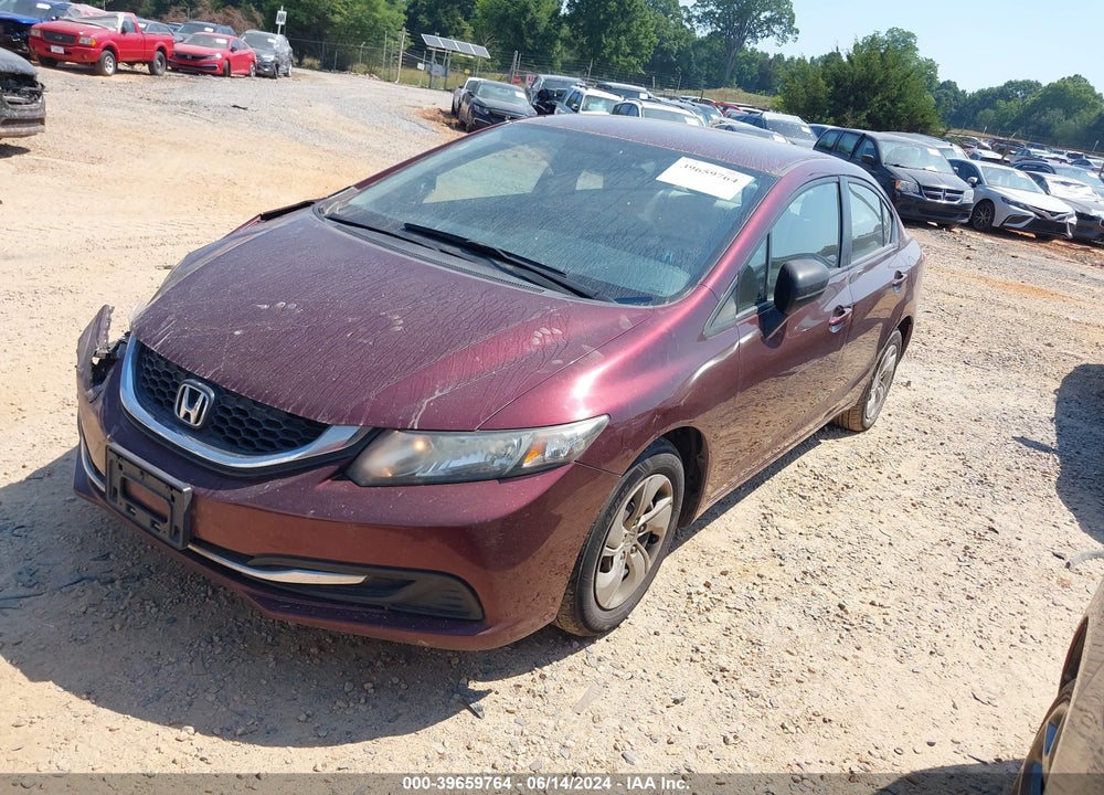 2014 HONDA CIVIC LX VIN: 19XFB2F58EE017940
