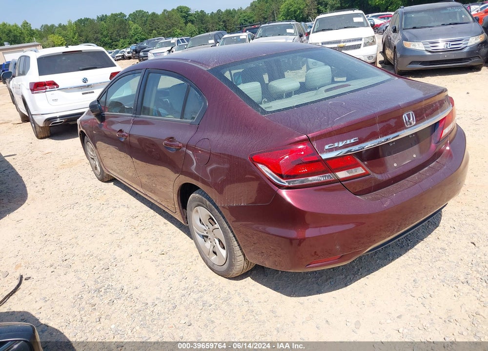 2014 HONDA CIVIC LX VIN: 19XFB2F58EE017940