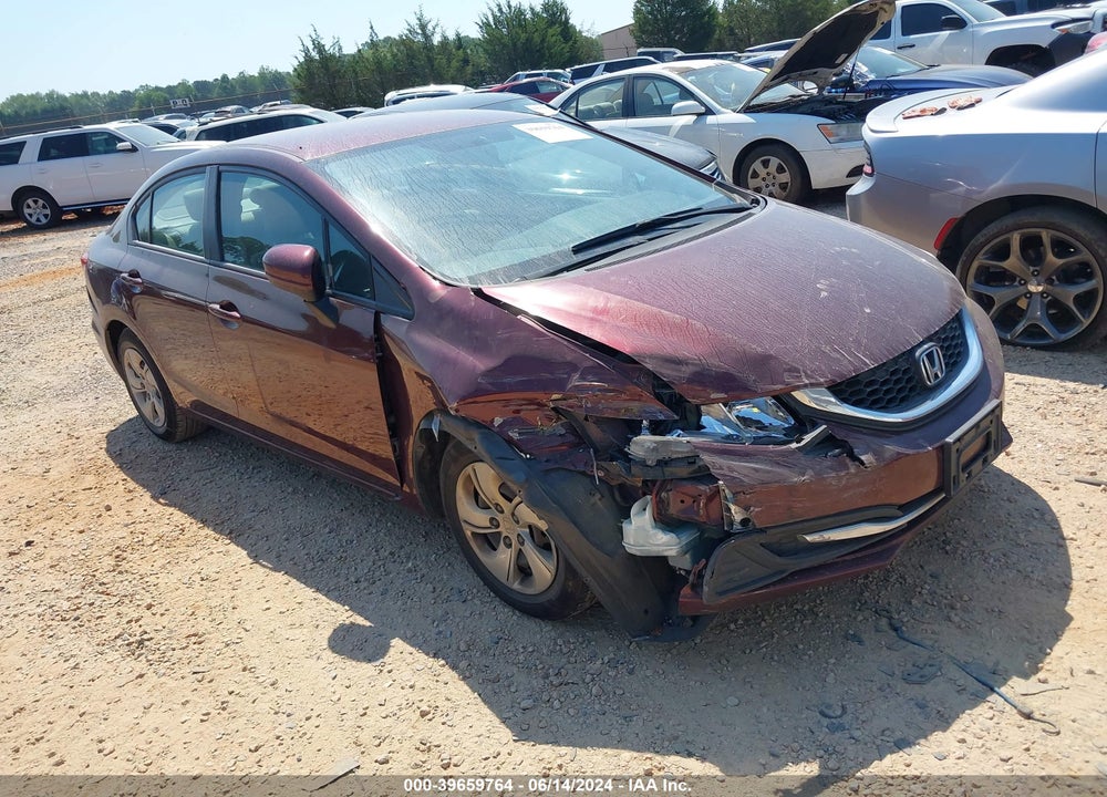 2014 HONDA CIVIC LX VIN: 19XFB2F58EE017940