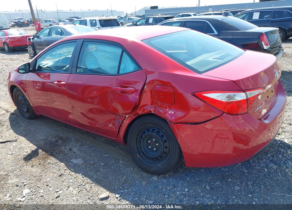2014 TOYOTA COROLLA LE VIN: 2T1BURHE4EC132421