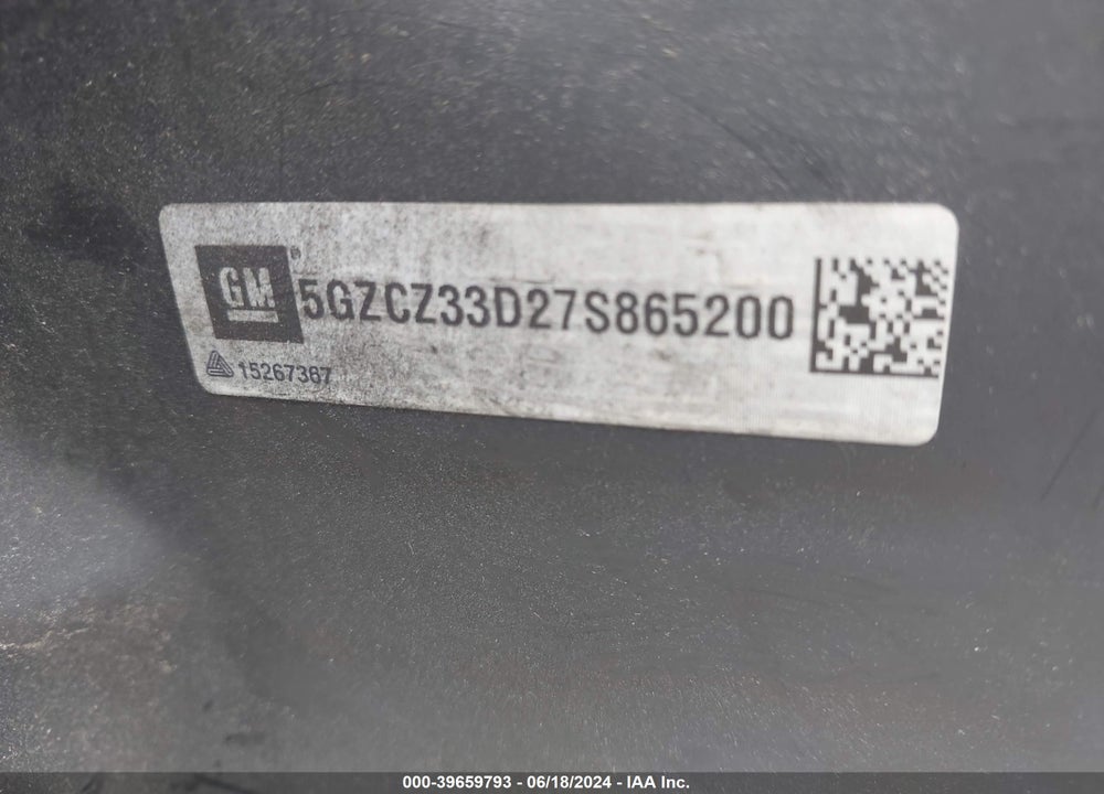2007 SATURN VUE 4 CYL VIN: 5GZCZ33D27S865200