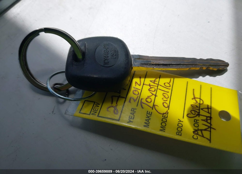 2012 TOYOTA COROLLA LE VIN: 2T1BU4EE5CC819346